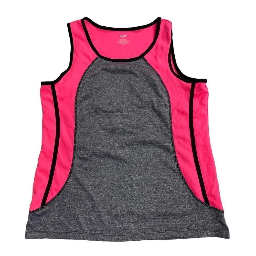 ZONE PRO  Women’s Sports Top,‎ Size Medium Pink & Gray